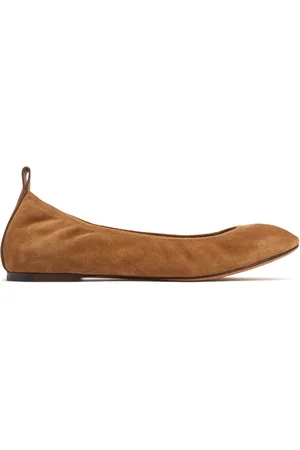 Lanvin 5mm Suede Ballerina Flats