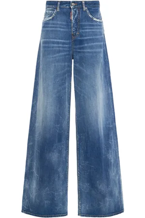 Dsquared2 Traveller Mid Rise Wide Jeans