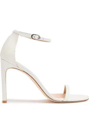Stuart Weitzman 100mm Nudistsong Leather Sandals