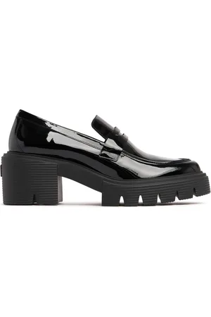 Stuart Weitzman 60mm Soho Patent Leather Loafers