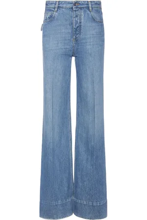 Bottega Veneta Vintage Indigo Wide Leg Denim Jeans
