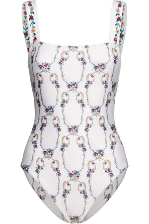 Agua by Agua Bendita Cafe Floral Lycra One Piece Swimsuit