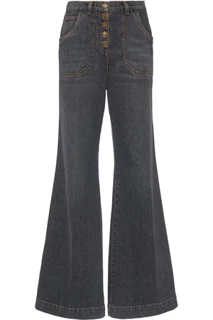 Etro Denim High Rise Flared Jeans
