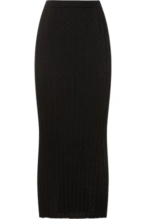Loulou Studio Dera Viscose Blend Long Skirt