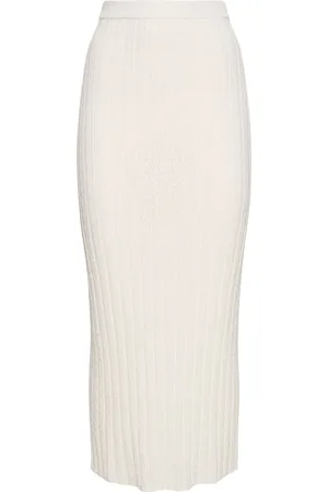 Loulou Studio Dera Viscose Blend Long Skirt
