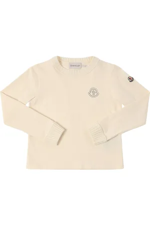 Moncler Studded Logo Cotton Long Sleeve T-shirt