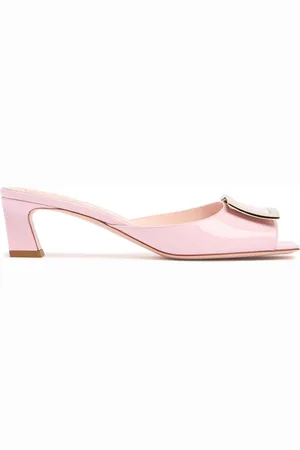 Roger Vivier 45mm Trompette Patent Leather Mules