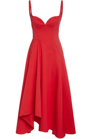 Alexander McQueen Poplin Midi Dress