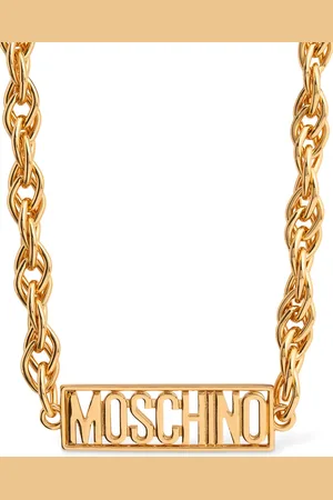 Moschino Plate Logo Collar Necklace
