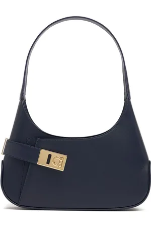 Salvatore Ferragamo Small Archive Leather Shoulder Bag