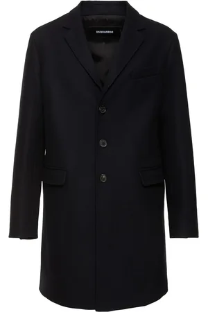 Dsquared2 Felted Wool Blend Soft Shoulder Coat