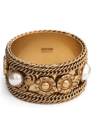 Moschino Chain & Faux Pearl Bangle