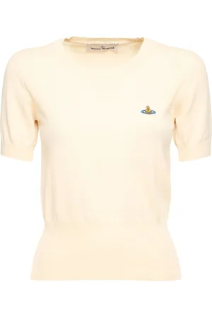 Vivienne Westwood Bea Logo Cotton & Cashmere Knit Top