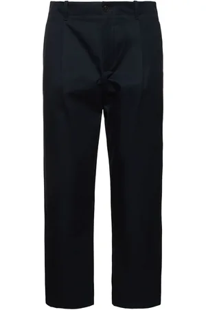 VALENTINO Pleated Cotton Gabardine Pants