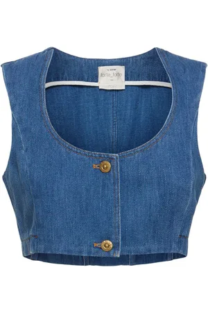 FORTE FORTE Calvary Cotton Denim Top