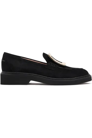 Roger Vivier 25mm Viv Rangers Suede Loafers