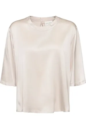 FORTE FORTE Stretch Heavy Silk Satin T-shirt