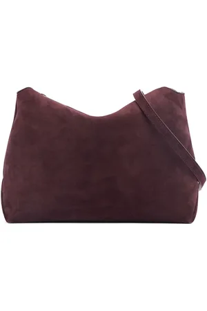 Khaite Medium Lina Suede Crossbody Bag
