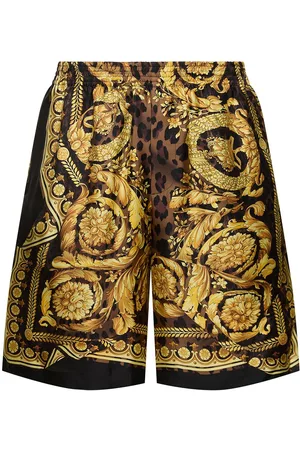 VERSACE Wild Barocco Silk Shorts