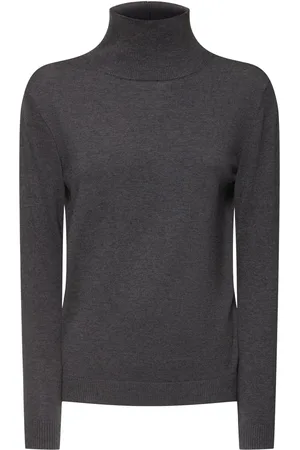 Max Mara Kiku Silk Blend Turtleneck Sweater