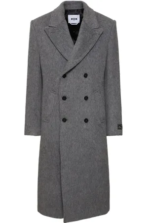 Msgm Wool Mélange Coat