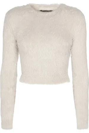 Balenciaga Knotted Fuzzy Nylon Sweater