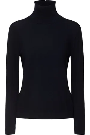 Max Mara Kiku Silk Blend Turtleneck Sweater