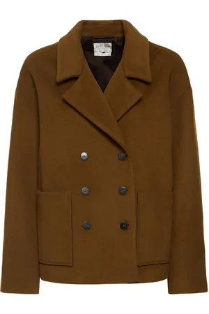 FORTE FORTE Wool Blend Velour Peacoat