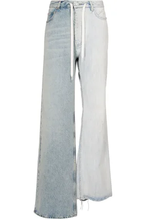 Balenciaga Fifty-fifty Patchwork Denim Jeans