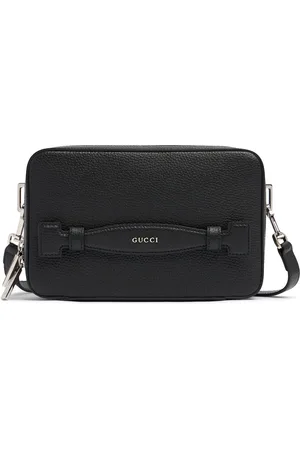 Gucci Script Leather Crossbody Bag
