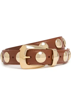 Khaite Benny Leather Belt W/ Studs