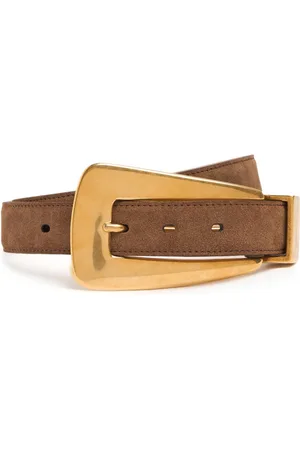 Khaite Lucca Metallic Leather Belt