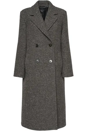 Max Mara Corinto Double Breast Wool Tweed Coat