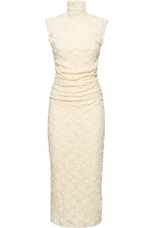 Msgm Openwork Turtleneck Long Dress