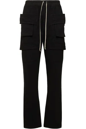 Rick Owens Creatch Cotton Drawstring Cargo Pants