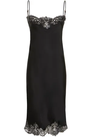 Stella McCartney Satin & Lace Midi Cami Dress