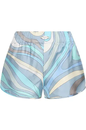 Puccini Printed Silk Twill Shorts