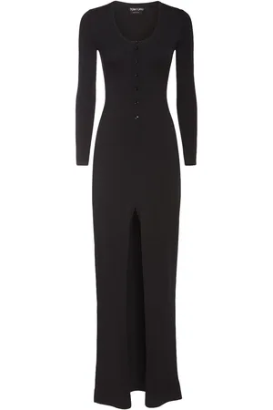 Tom Ford Stretch Wool Knit Long Dress