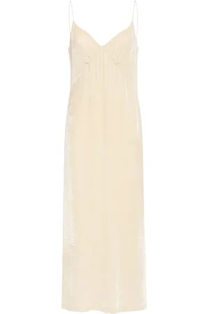 BLUMARINE Fluid Velvet Long Dress