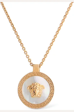 VERSACE Medusa Mother Of Pearl Logo Necklace