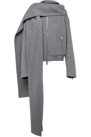 BLUMARINE Wool Blend Bomber Jacket