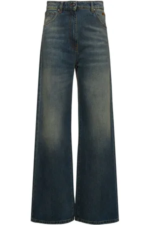 Msgm Denim Medium Waist Flared Jeans