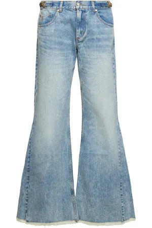 Stella McCartney Embellished Denim Low Waist Flared Jeans