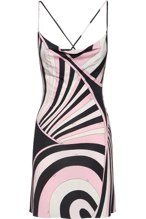 Puccini Printed Satin Short Dress