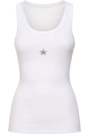 Stella McCartney Crystal Embellished Jersey Tank Top