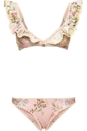 ZIMMERMANN Waverly Crochet Frill Bikini Set