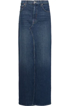 Mother The Bobshell Maxi Denim Long Skirt