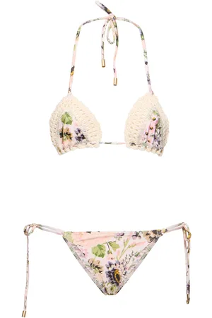ZIMMERMANN Halliday Crochet Triangle Bikini Set