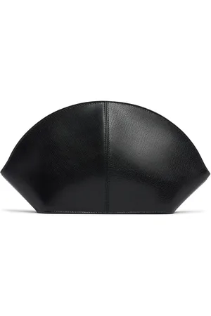 The Row Mel Shiny Leather Clutch