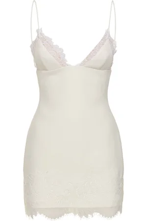 DAVID KOMA Cady Mini Dress W/lace Details